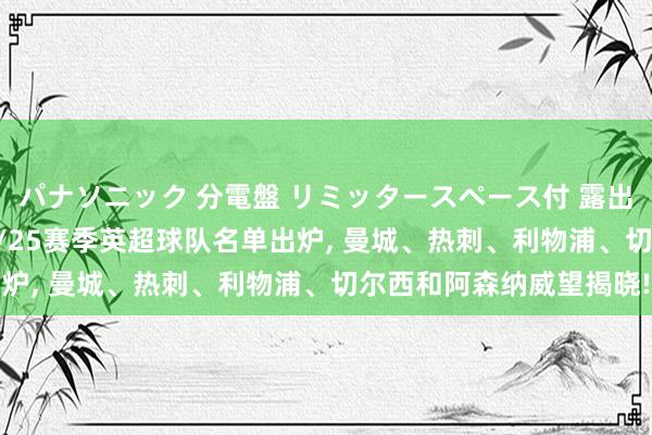 パナソニック 分電盤 リミッタースペース付 露出・半埋込両用形 2024/25赛季英超球队名单出炉， 曼城、热刺、利物浦、切尔西和阿森纳威望揭晓!