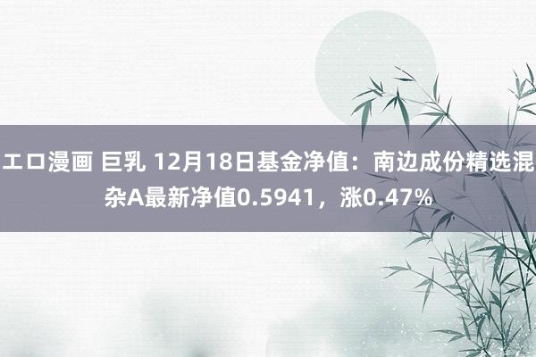 エロ漫画 巨乳 12月18日基金净值：南边成份精选混杂A最新净值0.5941，涨0.47%