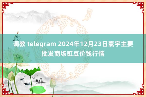 调教 telegram 2024年12月23日寰宇主要批发商场豇豆价钱行情