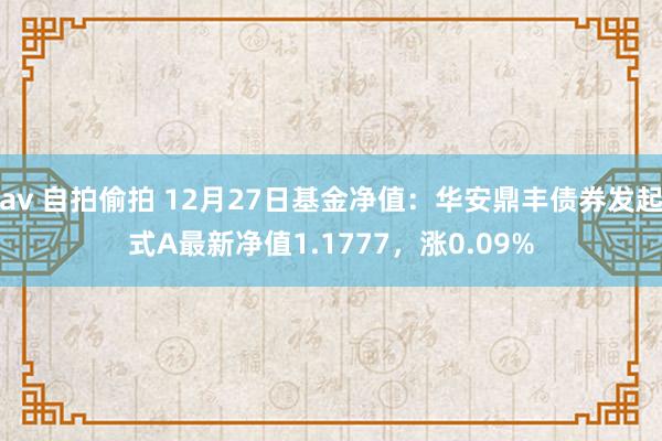 av 自拍偷拍 12月27日基金净值：华安鼎丰债券发起式A最新净值1.1777，涨0.09%