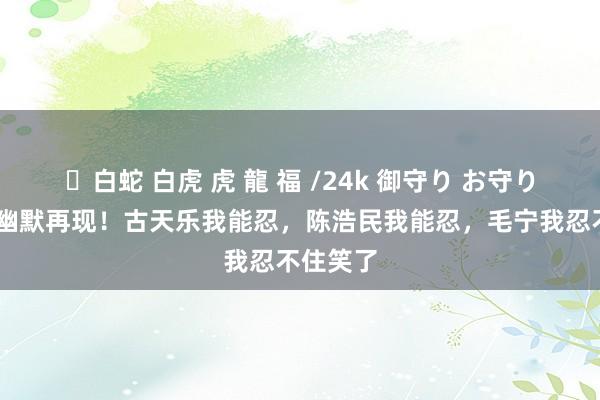 ✨白蛇 白虎 虎 龍 福 /24k 御守り お守り 科技与幽默再现！古天乐我能忍，陈浩民我能忍，毛宁我忍不住笑了