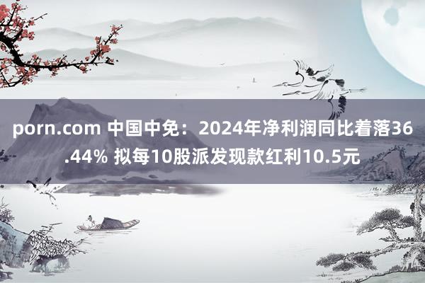 porn.com 中国中免：2024年净利润同比着落36.44% 拟每10股派发现款红利10.5元