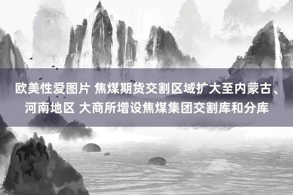 欧美性爱图片 焦煤期货交割区域扩大至内蒙古、河南地区 大商所增设焦煤集团交割库和分库