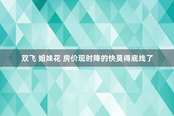 双飞 姐妹花 房价现时降的快莫得底线了