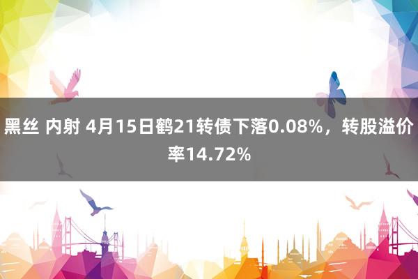 黑丝 内射 4月15日鹤21转债下落0.08%，转股溢价率14.72%