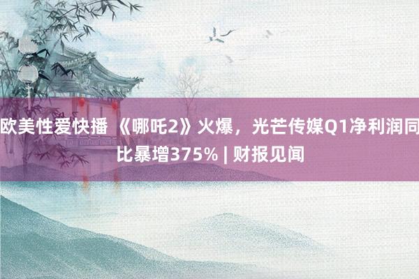 欧美性爱快播 《哪吒2》火爆，光芒传媒Q1净利润同比暴增375% | 财报见闻