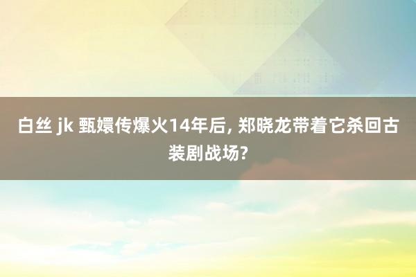 白丝 jk 甄嬛传爆火14年后， 郑晓龙带着它杀回古装剧战场?